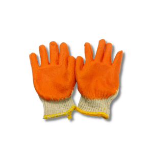 Găng tay phủ sơn màu cam
